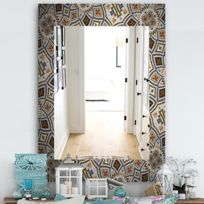 Miroir mural en mosaïque arabe