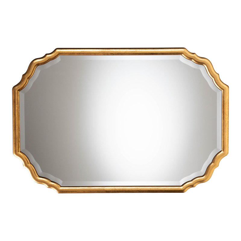 Merthie Baxton Studio Pacino Antique Goldleaf Accent Wall Mirror