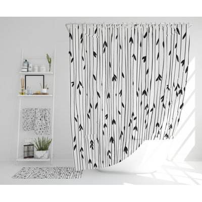 Nazeef Polyester Shower Curtain Set