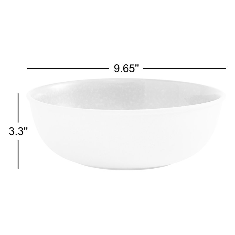 Bols de service moyen en porcelaine minéral de 10 po