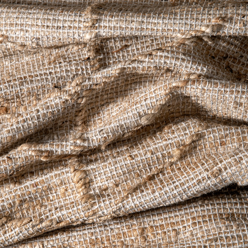  Amaranth Arrow Cotton/Jute Area Rug, Rectangle 4' x 6'
