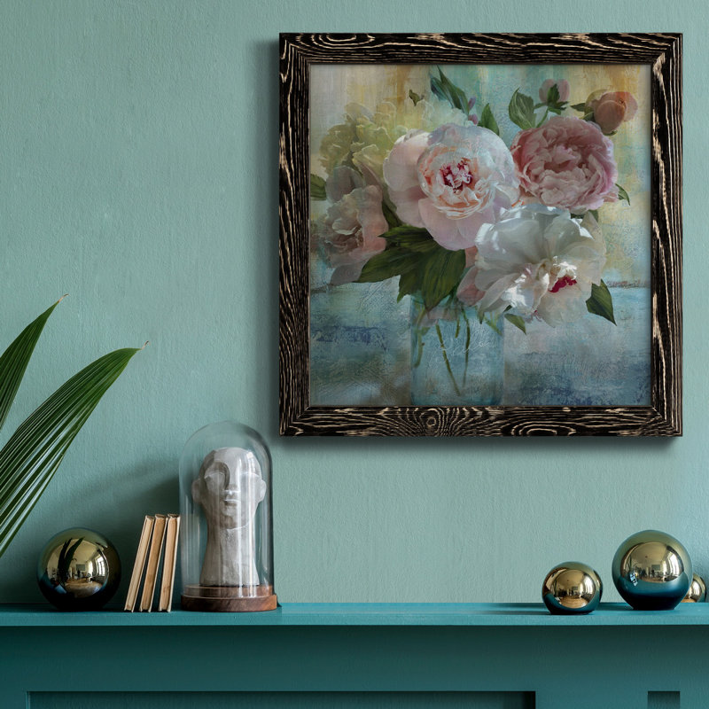 To the Moon - cadre photo, art textuel sur toile, H 31,5 po x l 31,5 po x P 1,5 po, Cadre noir