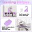 Adjustable Ironing Board with Silicone Iron Rest, Foldable Ironing Board with Heat-Resistant Cover and Wall Mount Hanger-131180281