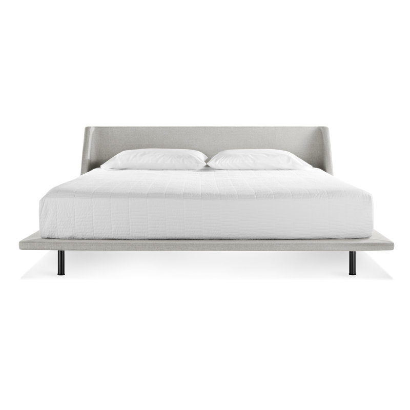 Nook Upholstered Bed, King, Edwards Navy Crossweave