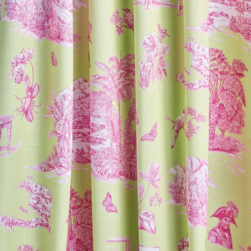 Toile Schumacher x Victor Glemaud, Rose / vert
