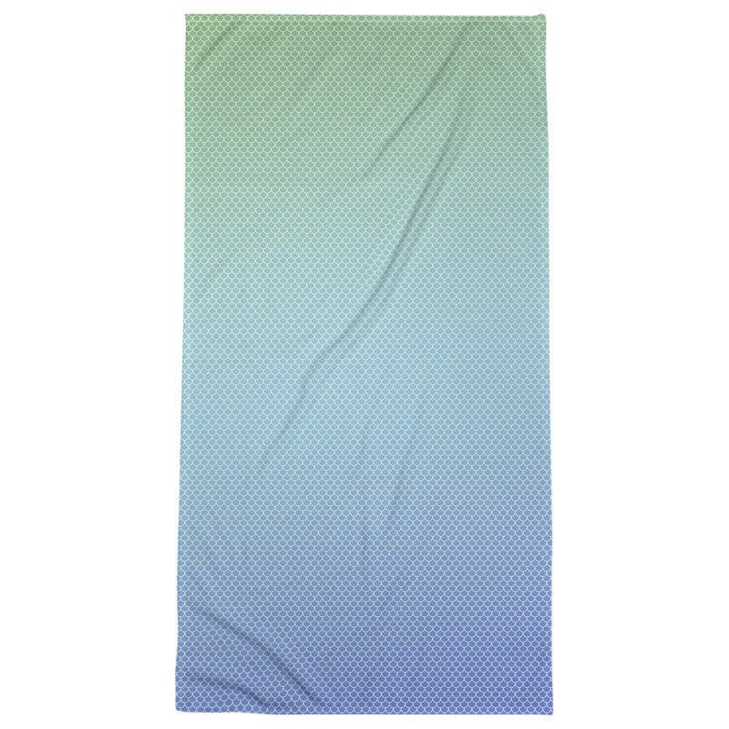 Serviette de bain katelyn elizabeth sirène balances, Bleu / Vert