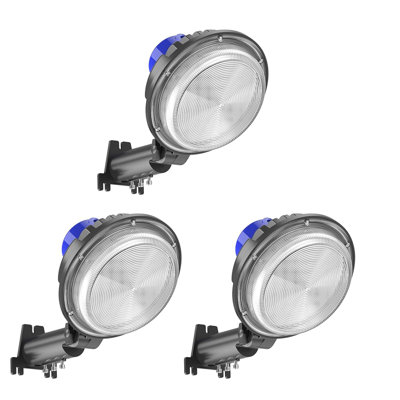 3 Pack LED Barn Lights 30000LM Dusk To Dawn Area Light 200W With Photocell 6000K Daylight Yard Light IP65 Waterproof For Yard Garden Garages Street Warehouse Farmhouse
