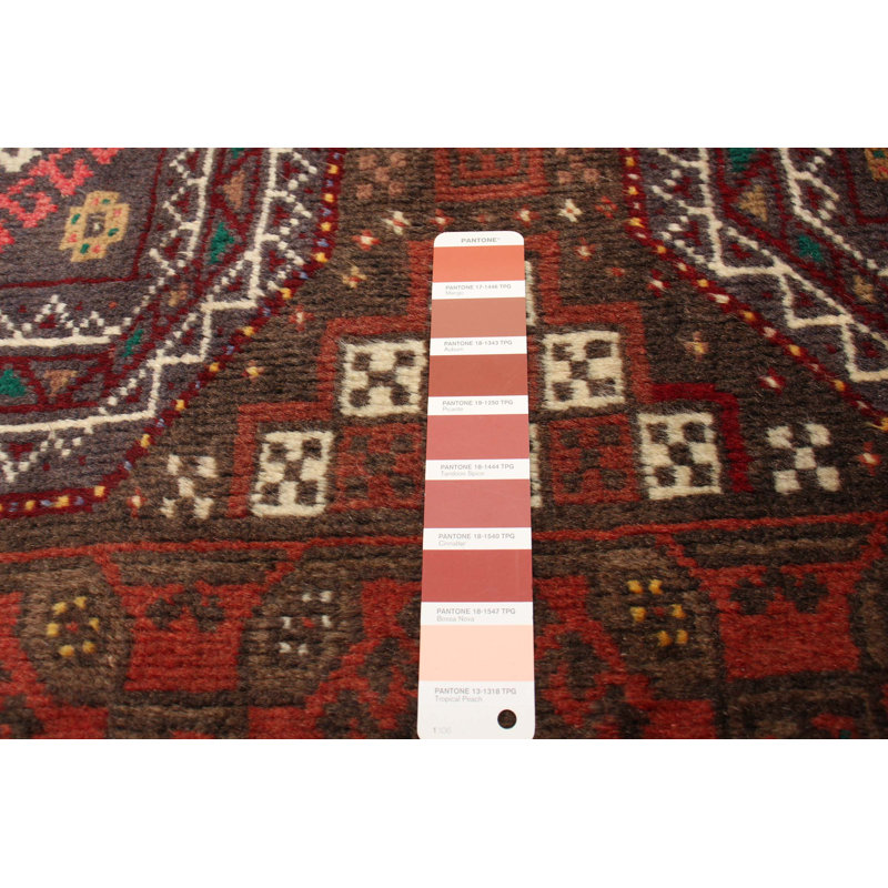 Tapis cuivre foncé Royal Baluch 3 pi 2 po x 6 pi 1 po