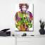 Iconic Jimmy Hendrix - Impression d'art graphique sur verre-28142273