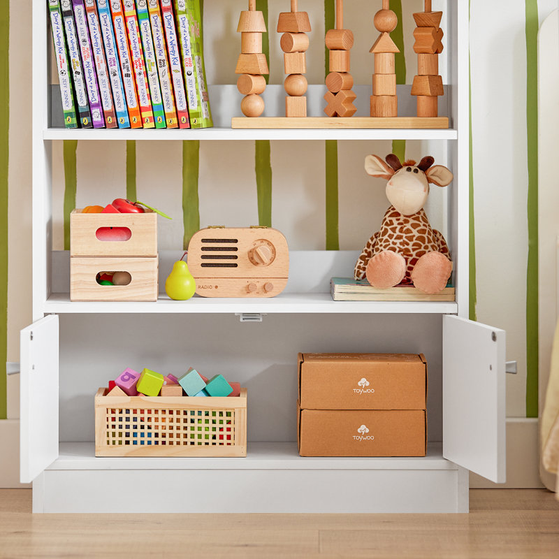 Escobedo 106cm H X 60cm W Toy Storage Kids Bookcase