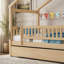 Lit simple en bois avec lit gigogne simple, noyer (ANCIEN SKU: WF302178AAN)