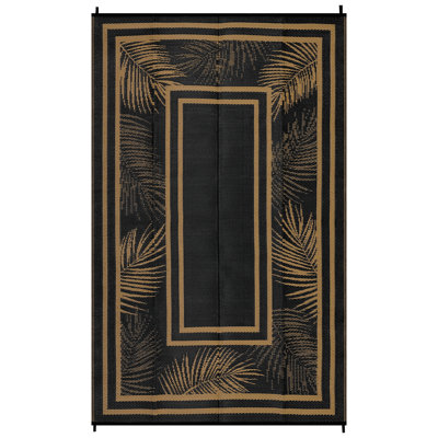 Tapis d'extérieur en plastique extérieur imperméable, résistant aux rayons UV, tapis pliable et résistant aux taches