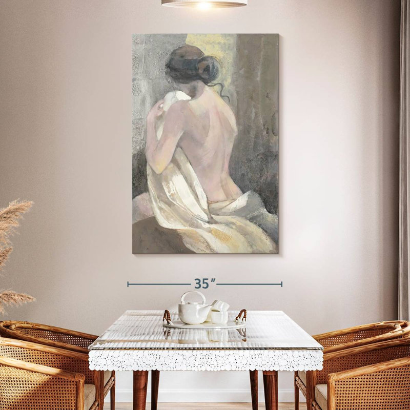 Leisha après le bain II, H 51 po x l 34 po