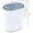 12 Pack Plastic1 Gallon Lidded Pitcher With Clear Base And Handle Washed