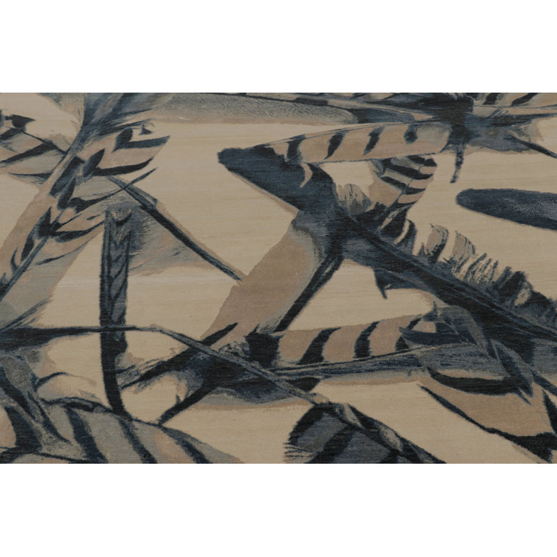 Modern One-of-a-Kind 9'0X12'0 Hand Knotted Area Rug