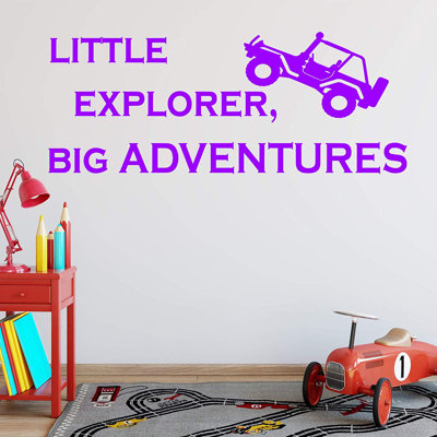 Adhésif décoratif « little explorer », big aventures pour enfant Williamsville