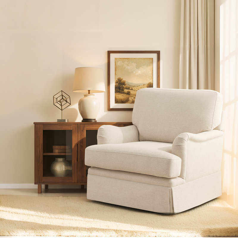 Fauteuil d'appoint pivotant avec coussin amovible Muro Modern, Réchauffer