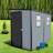 Large 4x8ft Resin Sheds with Storage, 14mm Steel Frame, Modern Outdoor Shed