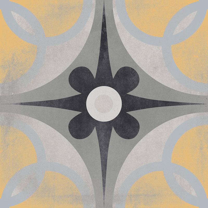 Merida 12" x 12" Ceramic Patterned Wall & Floor Tile