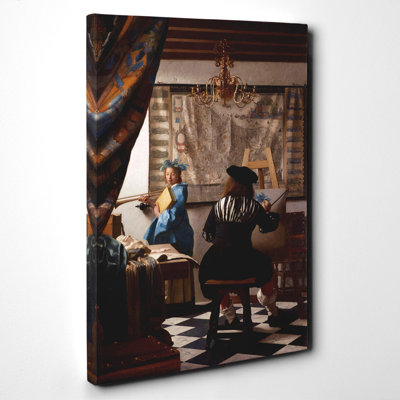 Johannes Vermeer - Wrapped Canvas Painting