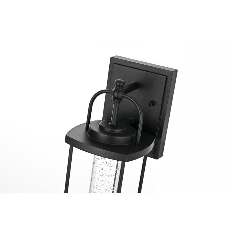 Zev 15 inch LED Outdoor Wall sconce in Black