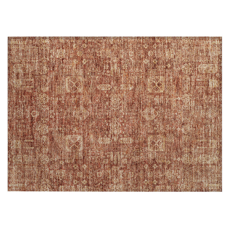 Floral Indoor / Outdoor Rug, Rectangle 1'8" x 2'6"