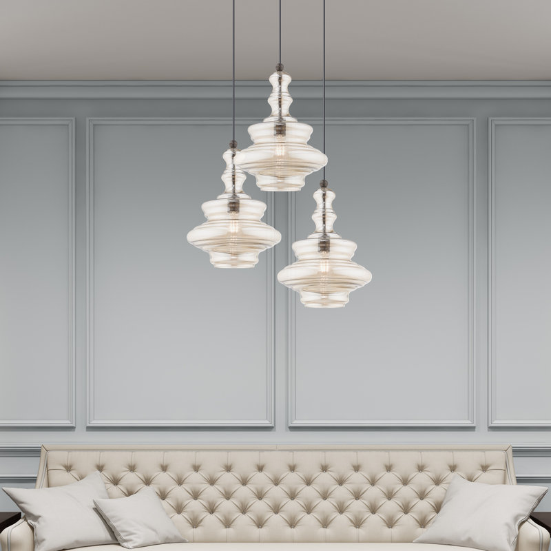Alissya 1 - Light Pendant, English Bronze, Champagne