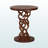 Harrell Pedestal Base With Round Tabletop Nightstand
