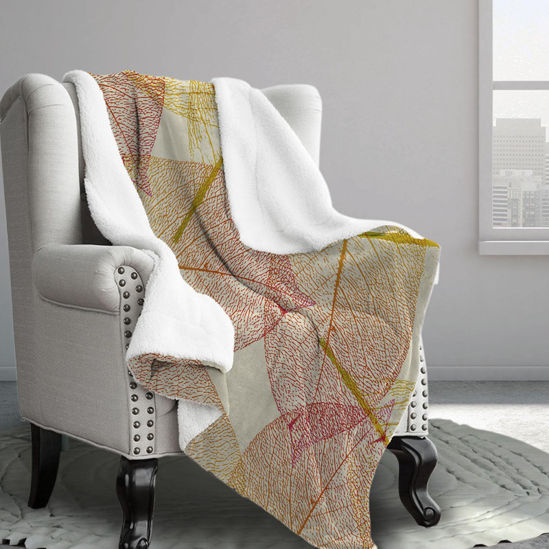 Autumn Leaves Polyester Comforter, King Comforter + 2 King Pillowcases