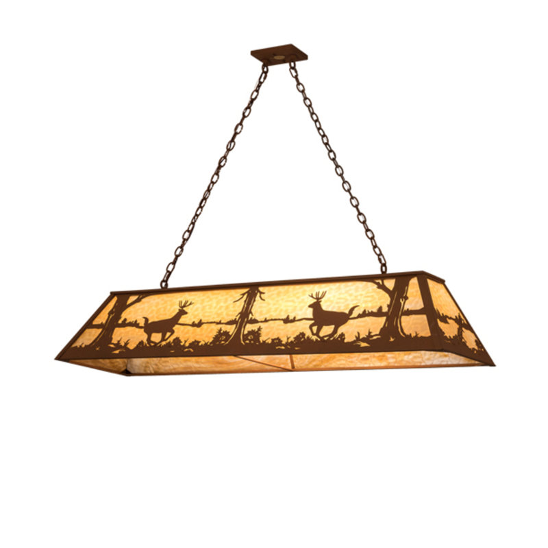 Deer At Lake 9 - Light Pendant