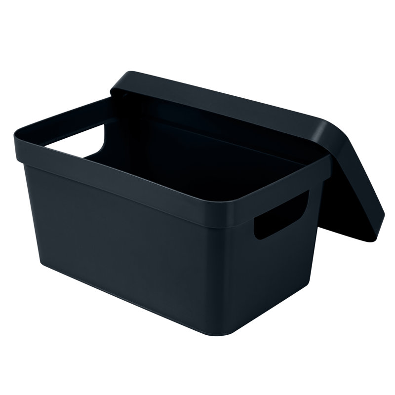 Simplify Plastic Bin, Black