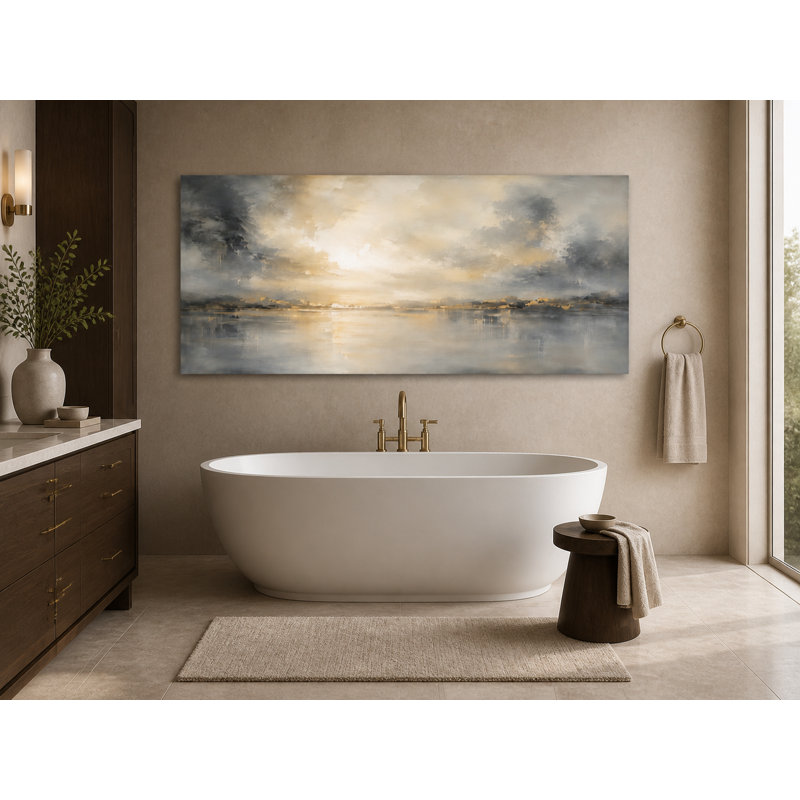 Art mural sur toile Moody, H 27,5 po x l 55 po x P 1,5 po