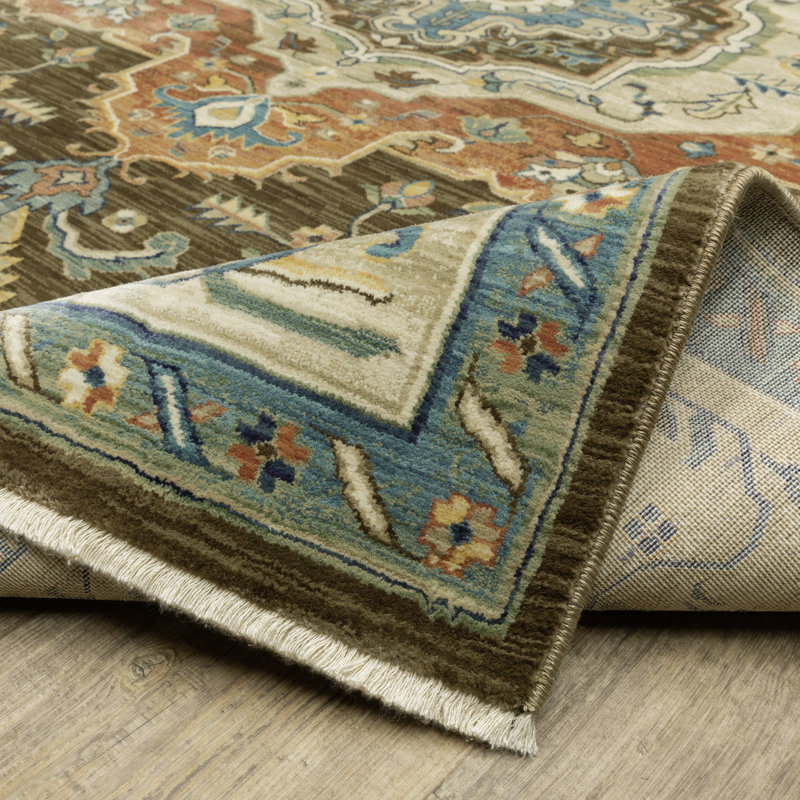 Oriental Indoor Rug, Rectangle 6'7" x 9'6"