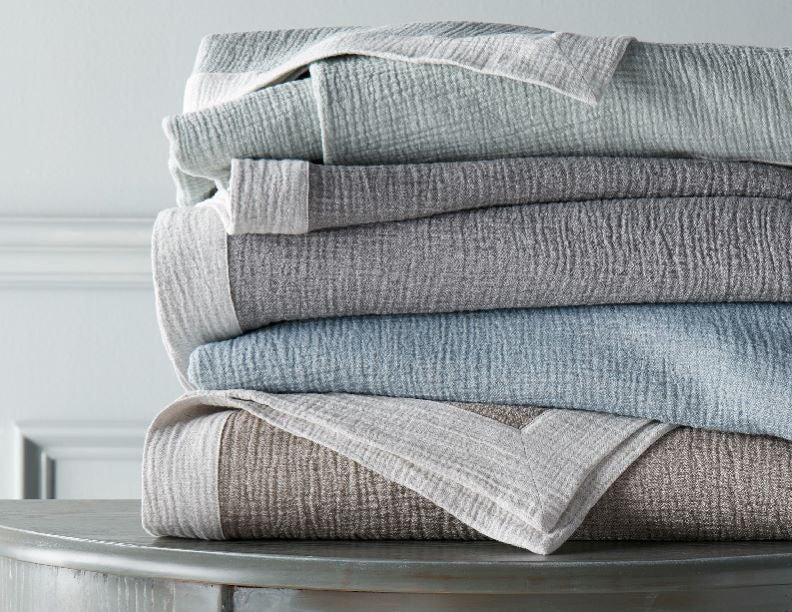 Atacama Modern & Contemporary Coverlet / Bedspread, Marine, Twin Coverlet / Bedspread
