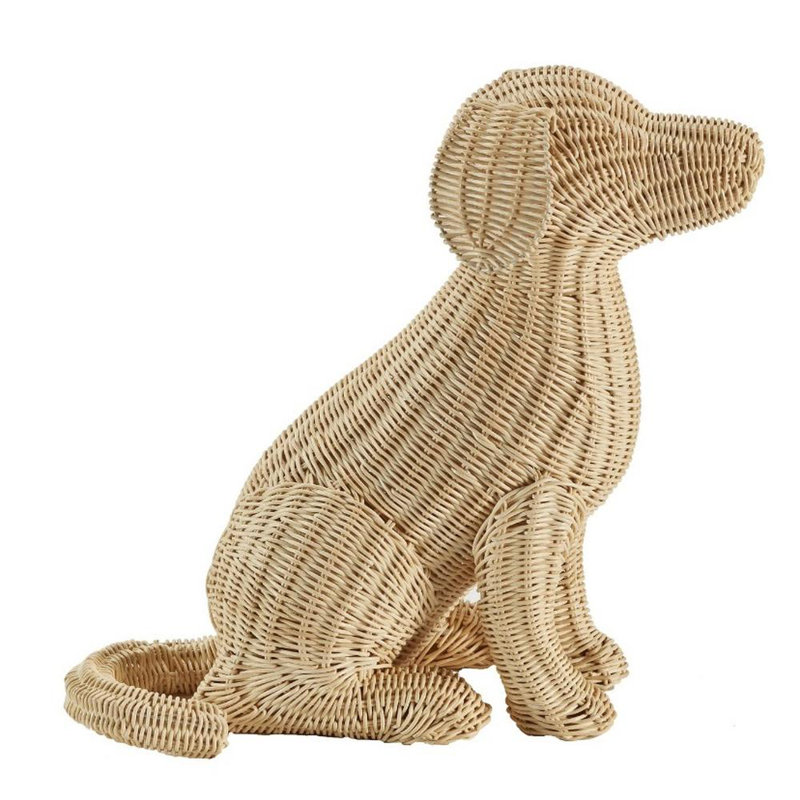 Amanda Lindroth Potcake Wicker Dog (Lg)