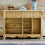 Armoire de rangement champagne en marbre doré