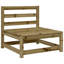 Brayden Studio Garden Sofas Armless 3 Pcs 70X70x67 Cm Solid Wood-706328058