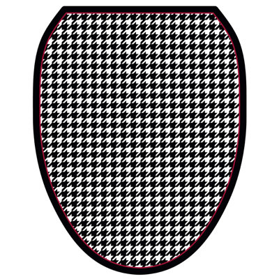 Décalcomanie de siège de toilette géométrique Hound