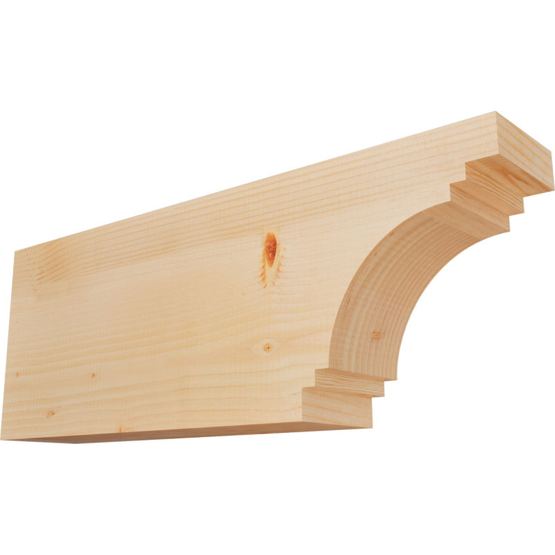 Pescadero Smooth Rafter Tail, Douglas Fir, 12" H x 32" W x 5.5" D