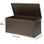 Balconera 330 Gallons Water Resistant Resin Lockable Deck Box-100547073