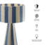 Lampe de table rayée en coton tissé à la main-111178356