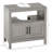 Bathroom Sink Storage With 2 Doors And Shelf, Gray Vanity Cabinet Open Shelf Unit