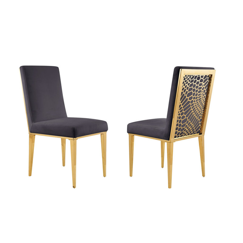 Shelly Velvet Dining Chairs Set of 2