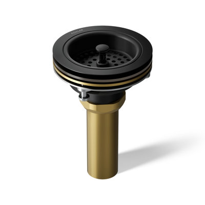 Duostrainer Sink drain and strainer with tailpiece