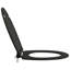 Anthracite Plastic Standard Adjustable Armrests Toilet Seat-1215608312