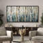 «Blue Birch Tree Forest», impression sur toile encadrée surdimensionnée-111653068-111653067