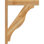 6"W x 28"D x 36"H Funston Block Rough Sawn Outlooker, Western Red Cedar