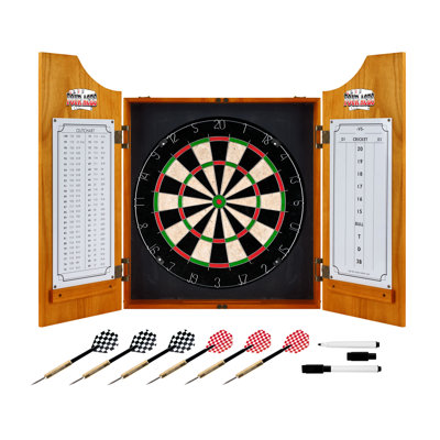 Four Aces Trademark Global Cork Dartboard (Darts Included)