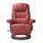 Upholstered Recliner with Flip-Up Footrest, Swivel Recliner 