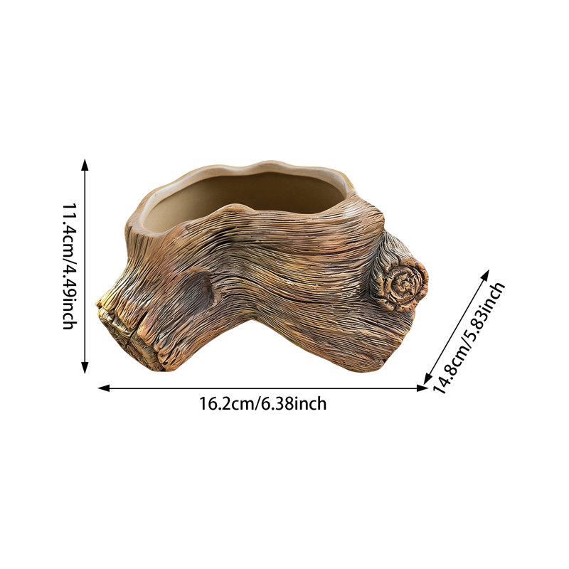 Simulated Stump Root Flower Pot